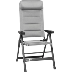 Krzesło kempingowe z regulowanym oparciem Skye 3D Grey - Brunner
