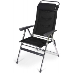 Dometic Quattro Milano Pro Black -Krzesło campingowe z regulowanym oparciem