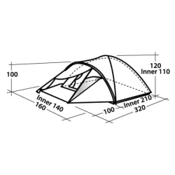 Easy Camp Phantom 200 - Namiot turystyczny typu igloo dla 2 osób