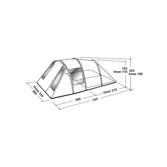Easy Camp Tempest 600 NE - Komfortowy namiot rodziny