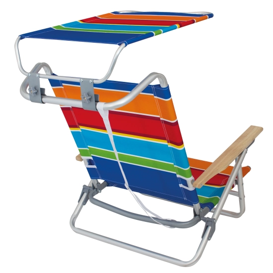 Krzesło plażowe z daszkiem Mediterrane - Euro Trail-2290430