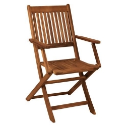 Meble ogrodowe drewniane MO3117 - zestaw stół + 4 krzesła