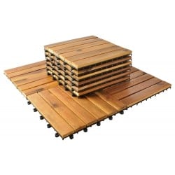 Płytki drewniane tarasowe 30x30cm - zestaw 10 szt