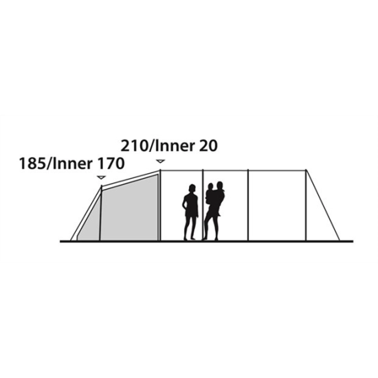 Outwell Holidaymaker 600 - Komfortowy namiot rodzinny