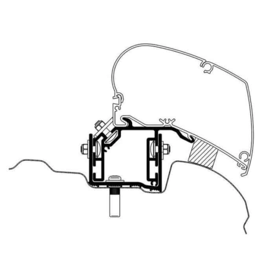 Adapter do dachu VW Crafter od 2017 - Thule