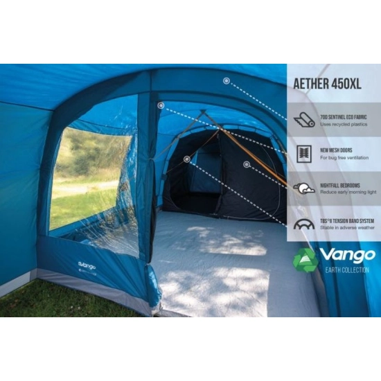 Namiot rodzinny dla 4 osób Aether 450XL - Vango