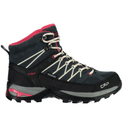 Buty trekkingowe damskie CMP Rigel Mid WP szaro-czarno-różowe 3Q1294676UC-2332613
