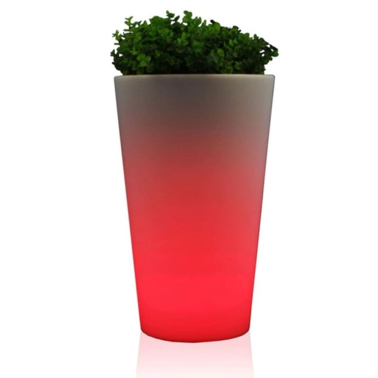 Donica lampa ogrodowa Flower Pot Round LED - EuroTrail-2442809