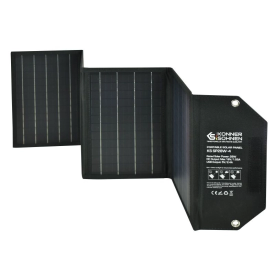 Przenośny panel słoneczny KS SP28W-4 - Konner & Sohnen-2333504