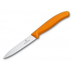 Nóż Victorinox do jarzyn, gładki, 10 cm, pomarańcz-1469028