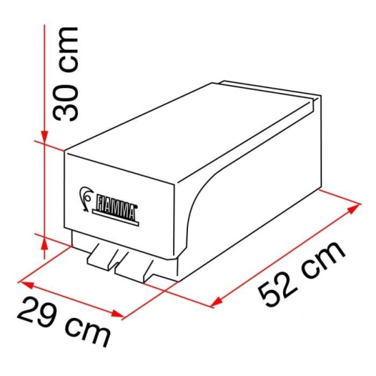 Pojemnik - uchwyt dodatkowy do zbiornika toalety kasetowej Porta Kassett Fiamma-202578