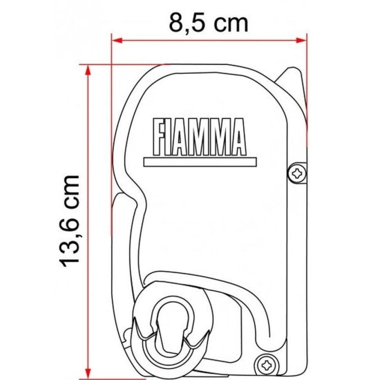 Roleta markiza w kasecie F45s 300 Titanium Deluxe Grey - Fiamma-202866