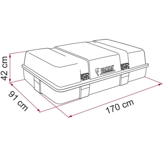 Dachowy Box bagażowy 520 litrów - Ultra-Box 3 Fiamma-204197