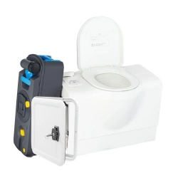 Toaleta kasetowa do zabudowy z przyłączem zbiornika wody RV Toilet prawa + drzwiczki serwisowe-2486214