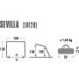 Namiot Plażowy High Peak Sevilla niebiesko szary 10129-494399
