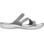 Crocs Swiftwater Sandal W szaro białe 203998 06X-581807