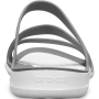 Crocs Swiftwater Sandal W szaro białe 203998 06X-581810